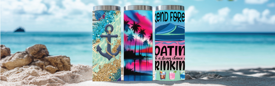 Sippin’ in Paradise – Custom Tumblers